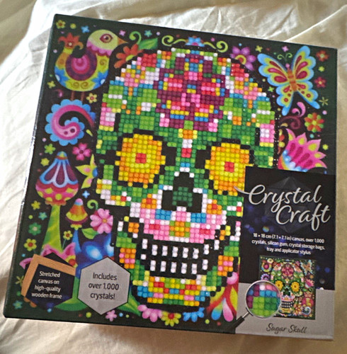 Crystal craft sugar skull - crystal,