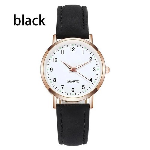 Ladies leather quartz - ladies, watch