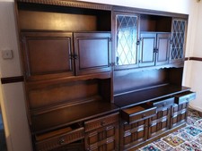 mahogany display units solid