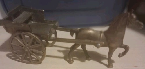 Vintage solid brass horse - vintage,