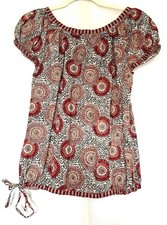 ANOKHI Tunic Top Medium Red