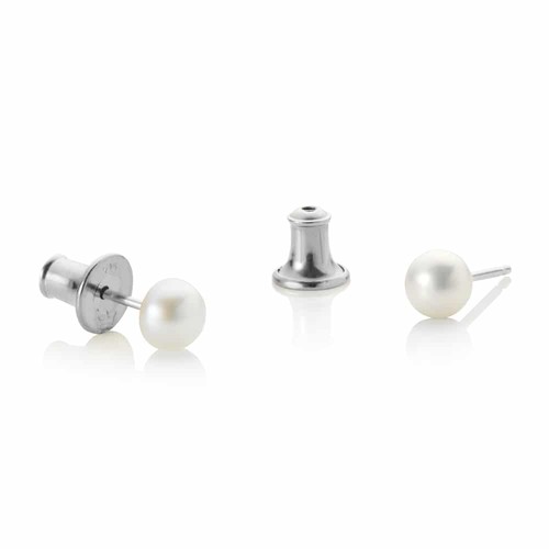 Jersey pearl 5mm white crown - pearl,