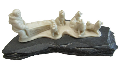 Vintage dogsled team inuit - &, inuit-
