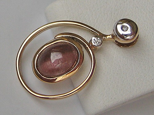 Brilliant pendant 375 9ct - brilliant, in