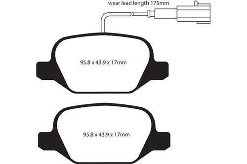 Ebc yellowstuff rear brake - ebc,