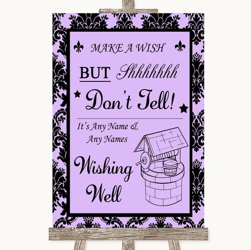 Lilac damask wishing well - lilac,