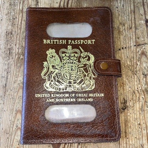 Vintage british passport cover - passport,