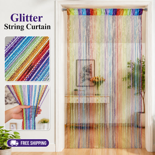 Hanging glitter curtains - glitter,