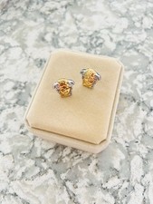 Two toned Versace Medusa stud earrings