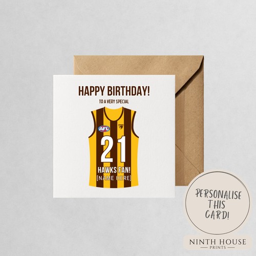 Personalised hawthorn hawks - personalised,