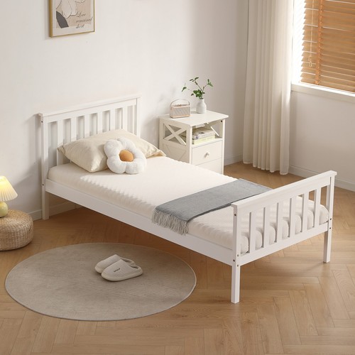 Single bed white 3ft - bed,
