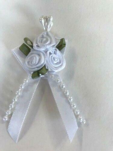 Ribbon bow and rose cluster - ribbon,