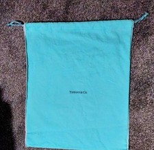 Large Tiffany & Co Jewellery Anti Tarnish Drawstring Bag. 16" X 12".