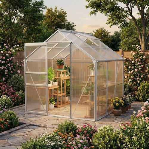 6x6ft polycarbonate walk - 6x6ft, walk-in
