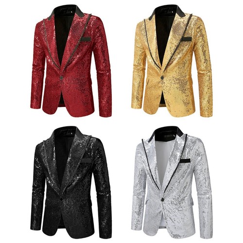 Mens sparkle sequins blazer - mens,