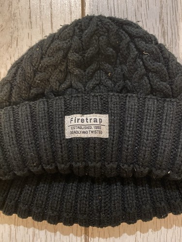Firetrap black unisex - unisex, beanie
