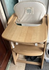 STR3 Mamas & Papas Millie & Boris Solid Wood Baby Toddler Feeding High Chair