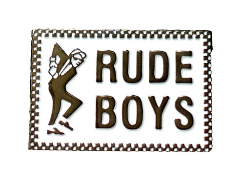 Rude boys pin badge skinheads - boys,