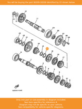 YAMAHA Washer, 90209-18208 OEM