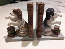 Vintage Spaniel Dog Book Ends