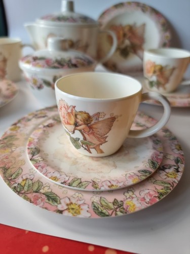 Vintage flower fairies - tea, set