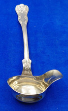 Fine Antique Nordic Swedish Silver Kings pattern Sauce spoon ladle 46g ; 638