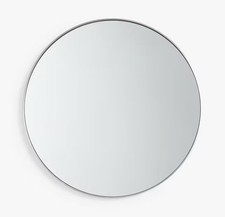 John Lewis Scandi Metal Round 80cm Wall Mirror [Tarnished/Scratched] B+