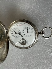 Duplex Pocket Watch By Arnold Adam’s & Co London c.1840 Captains Watch Silver