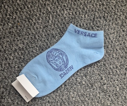 Versace blue ankle socks - versace,