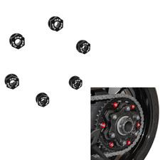 DBK KTM Super Duke 1290/1390 Rear Sprocket Nuts M8x1.25 x6 - Black