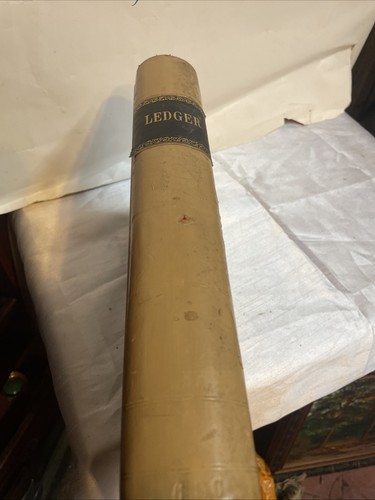 Leather bound ledgers lion - leather,
