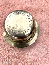 RARE VINTAGE BRASS WHEEL CAP/HUB OFF A WOODEN WAGON/CARRIAGE.