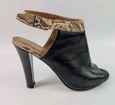 Whistles black Leather High