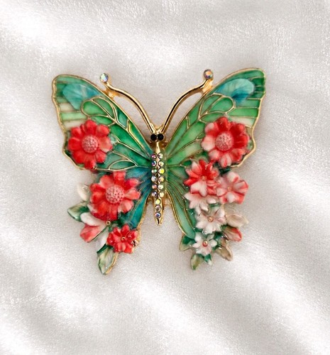 Butterfly brooch vintage - butterfly,