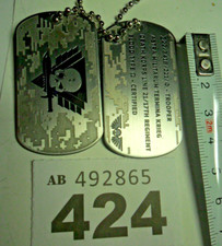 Warhammer 40k Imperial Guard Astra Militarum Death Korps Krieg Dog Tag rare W424