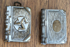 Pair antique novelty silver - pair,
