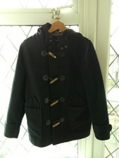Topman Duffle Coat Mens S Navy