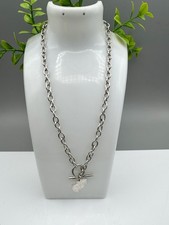 Vintage Hallmarked Sheffield Sterling Silver  Belcher T-bar Choker/Chain 28.7g