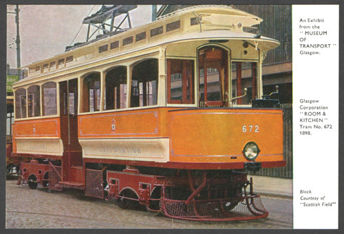 Postcard tram glasgow - tram,