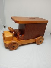 Vintage Wooden Money Box