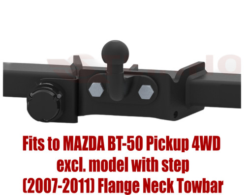 Flange neck tow bar for - bar, mazda
