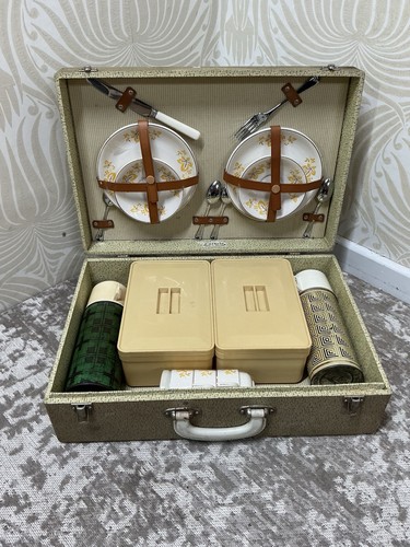 Vintage coracle picnic set - picnic, for