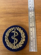 British Army Medical assistant bullion cloth badge