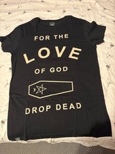 Drop Dead Clothing Oli Sykes For the Love of God Drop Dead T shirt size Medium
