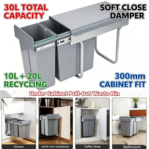 Pull out kitchen bin 10l - out,