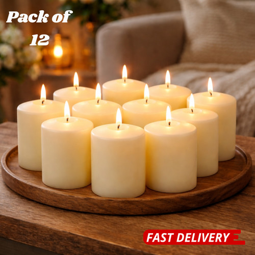 Pillar candles pack 12 - candles,