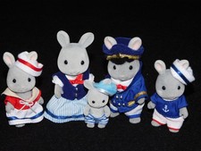 Sylvanian Families Seabreeze Rabbit Figures Baby & Accessories Bundle