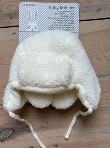 Winter teddy fur baby hat - winter,