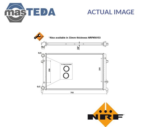 53405 engine cooling radiator - engine,