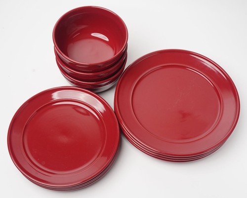 Mainstays amelia red stoneware - red,